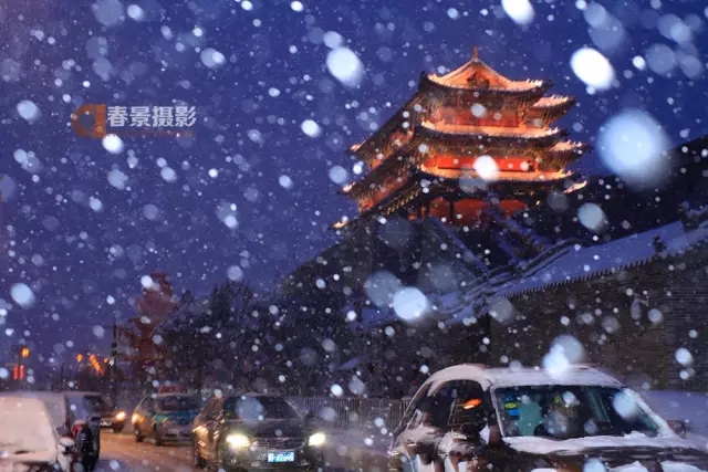 大同2018年的第一次與雪的邂逅，大同你太美了！